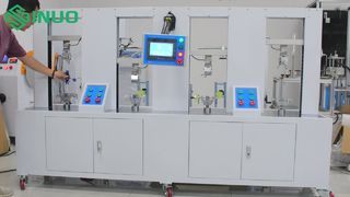 Máy kiểm tra độ tin cậy của đầu nối PV Hệ thống kiểm tra độ bền kéo 4 trạm UL 6703 cho đầu nối năng lượng mặt trời